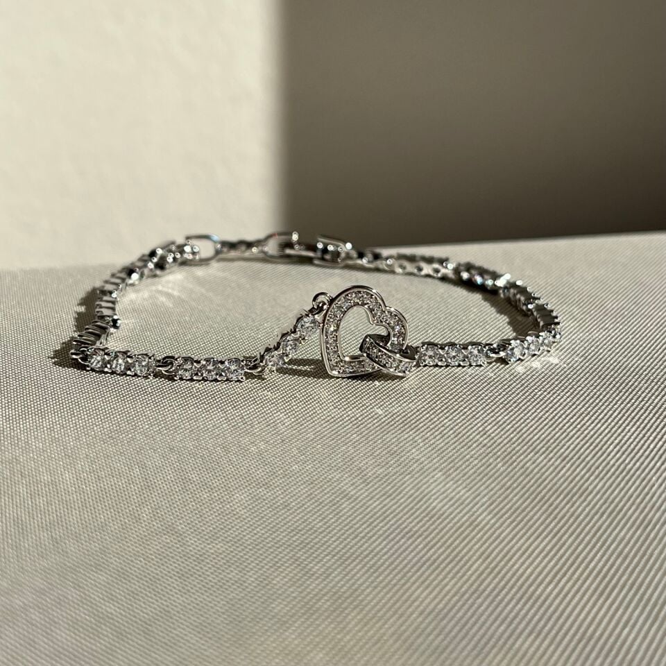 Pırlanta montür kalp figür xuping bileklik