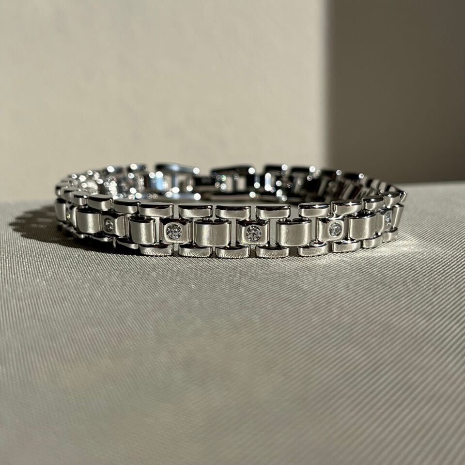 Round pırlanta montür tamtur xuping bileklik