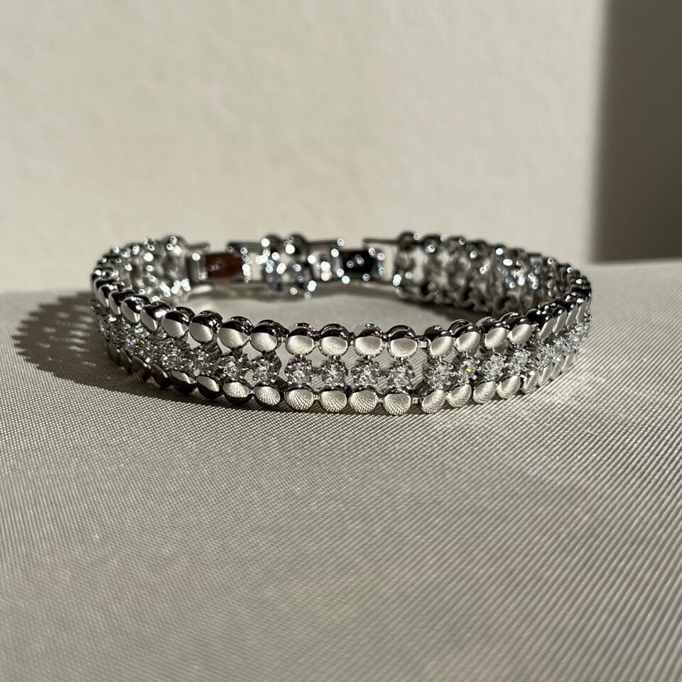 Round pırlanta montür tamtur xuping bileklik