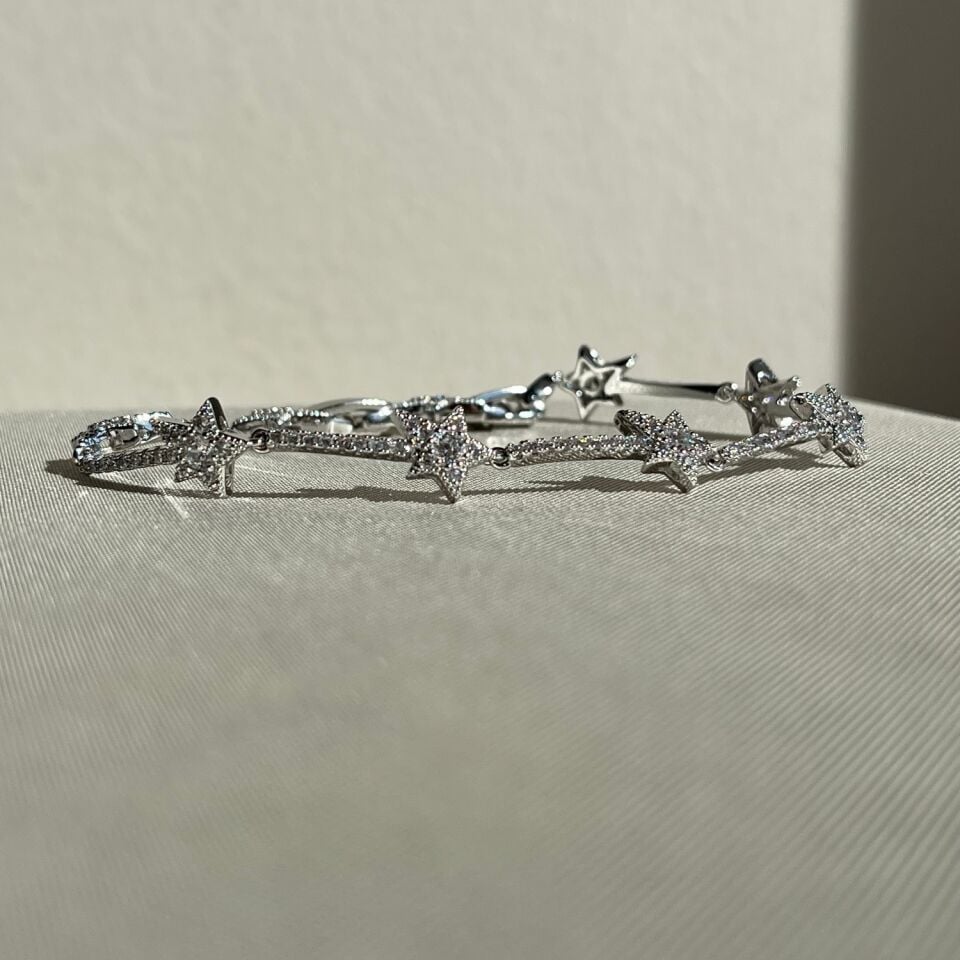 Round pırlanta işçiliği yıldız xuping bileklik