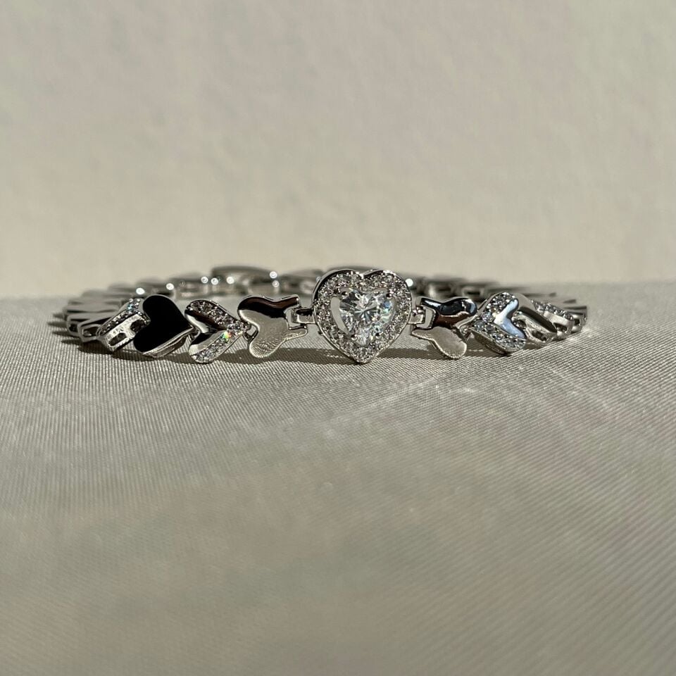 Heart pırlanta montür xuping bileklik