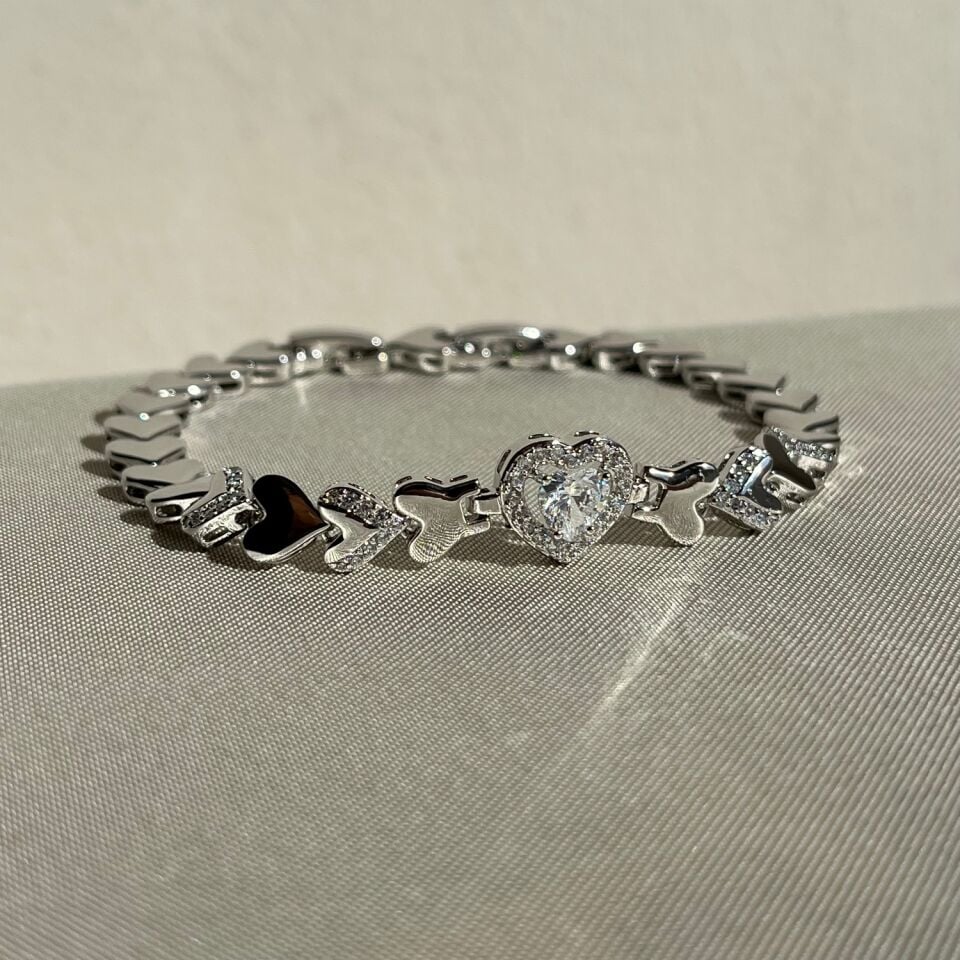 Heart pırlanta montür xuping bileklik