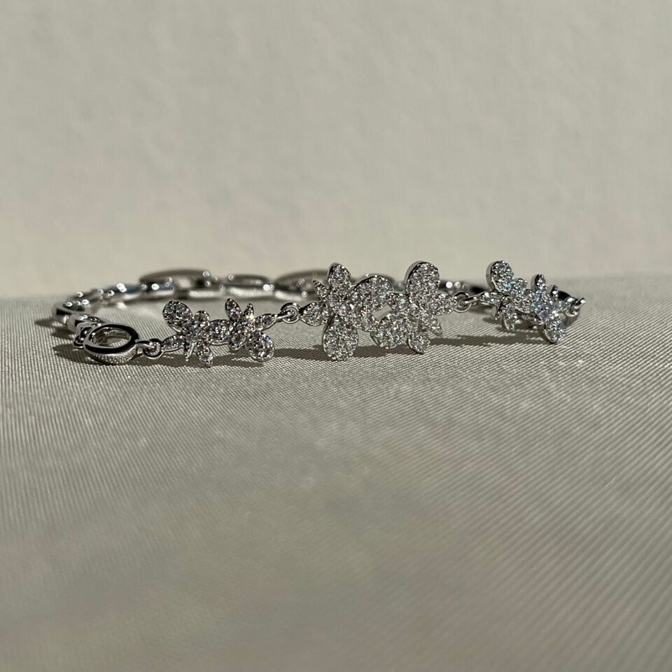 Pırlanta işçiliği kelebek figür xuping bileklik