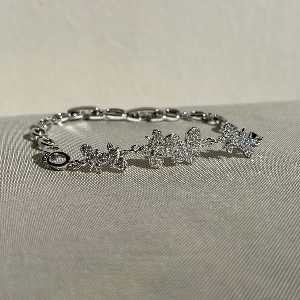 Pırlanta işçiliği kelebek figür xuping bileklik