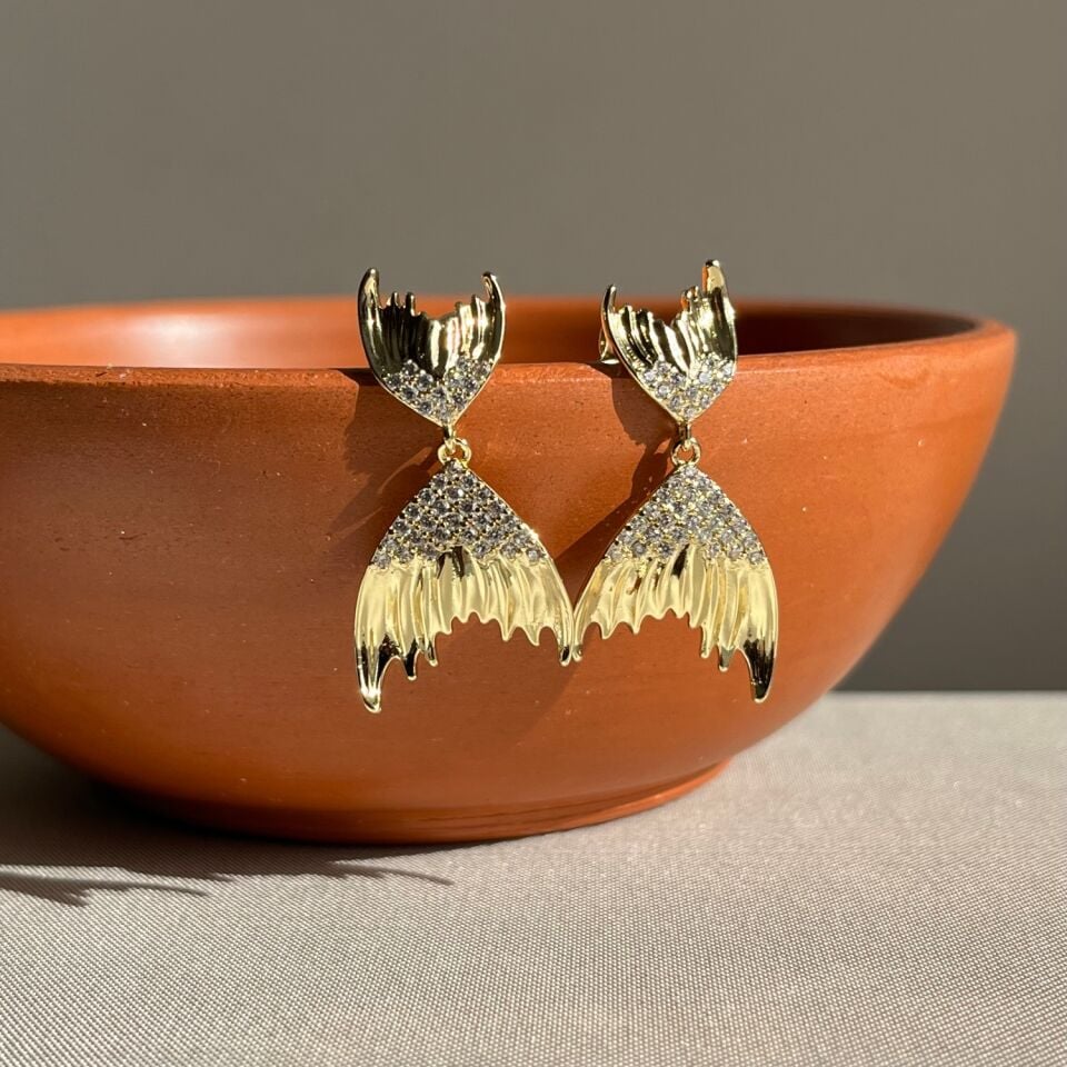 Pırlanta işçiliği balık kuyruğu xuping küpe