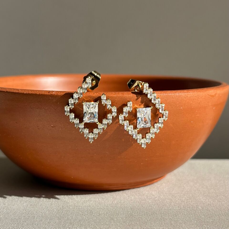 Baget pırlanta işçiliği tasarım xuping küpe