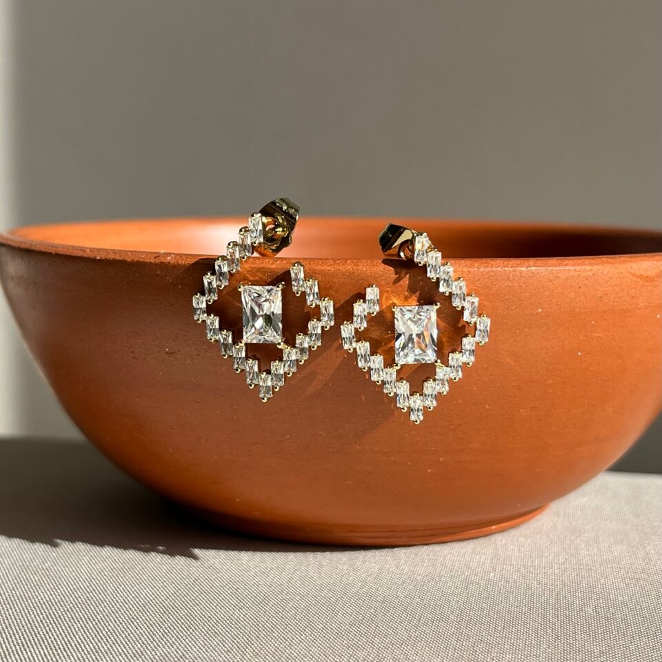 Baget pırlanta işçiliği tasarım xuping küpe