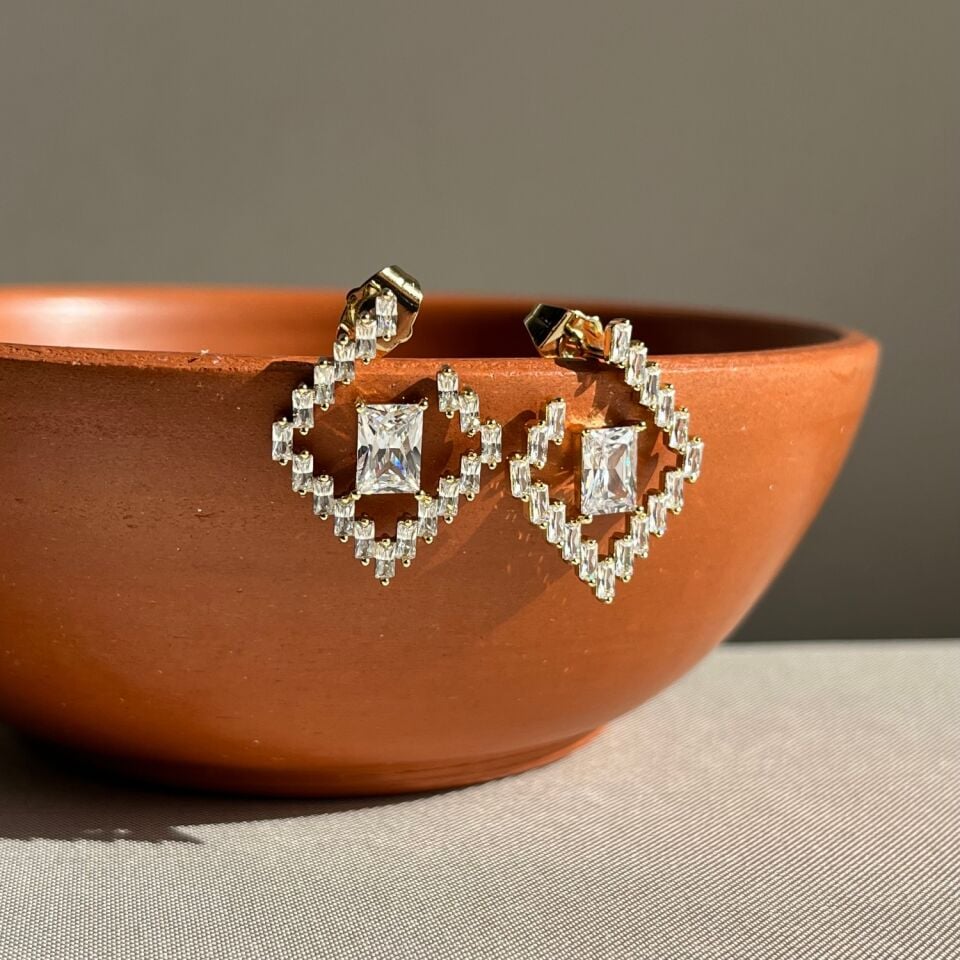 Baget pırlanta işçiliği tasarım xuping küpe