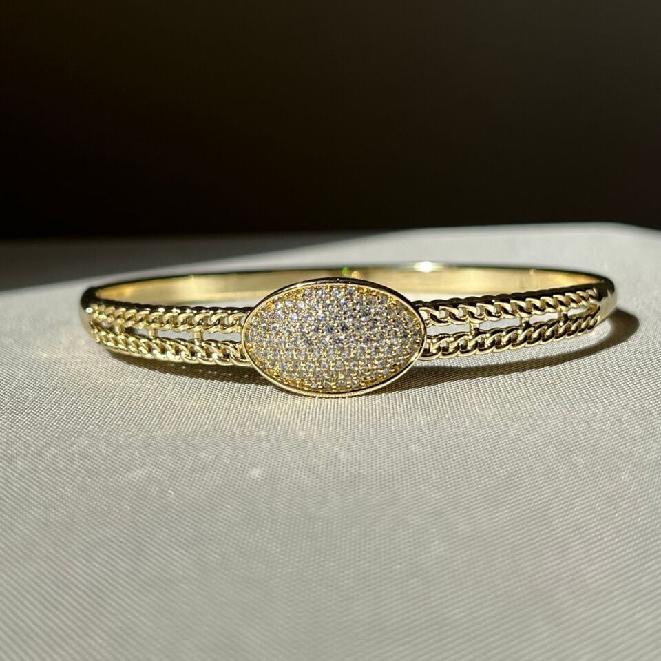 Pırlanta işçiliği xuping kelepçe