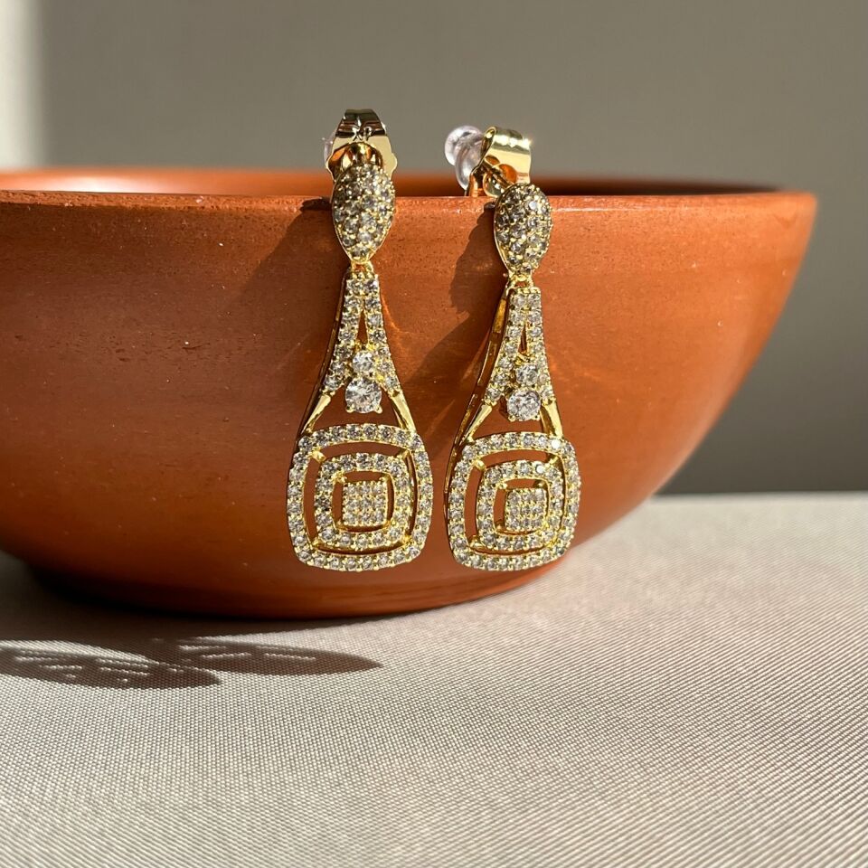 Baget pırlanta işçiliği xuping küpe