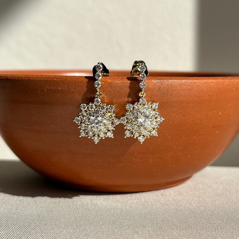 Round pırlanta işçiliği xuping küpe