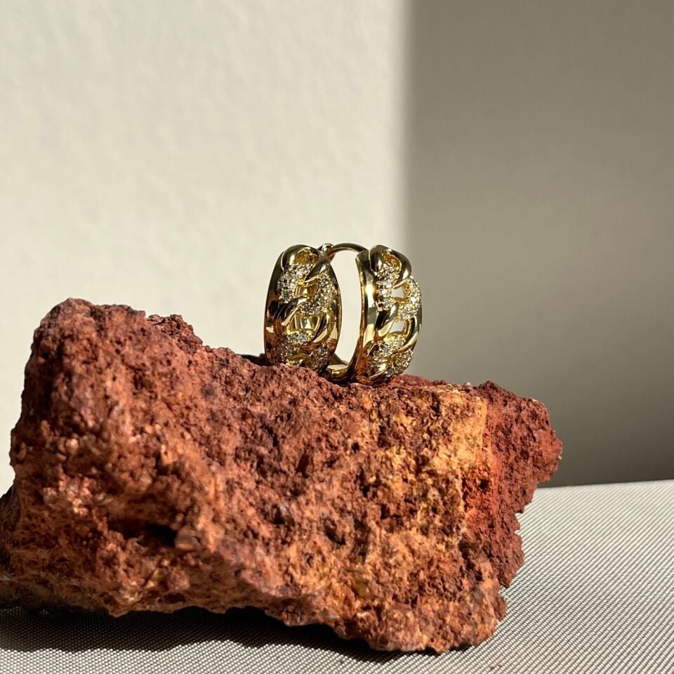 Pırlanta işçiliği gurmet model xuping küpe