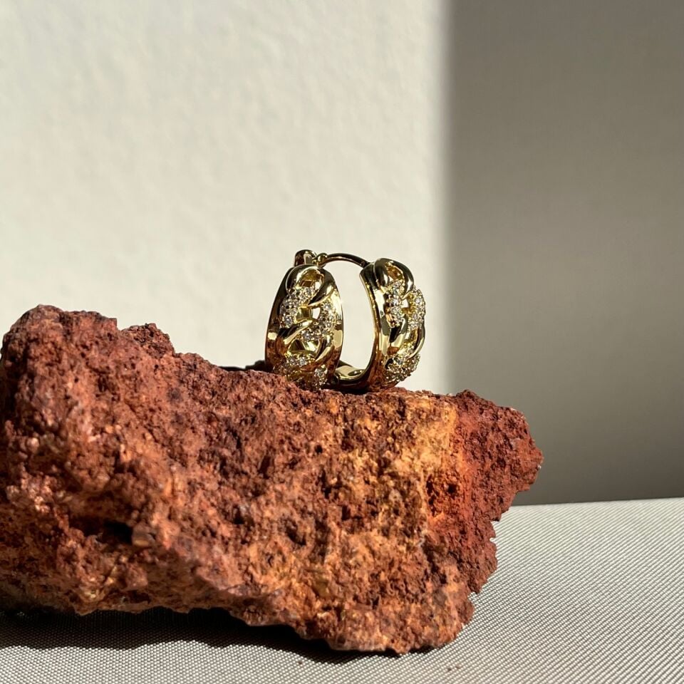 Pırlanta işçiliği gurmet model xuping küpe