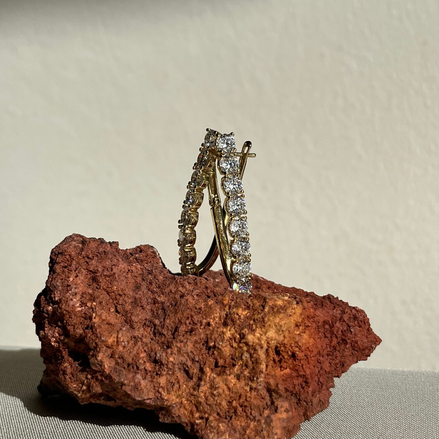 Suyolu pırlanta  model xuping küpe