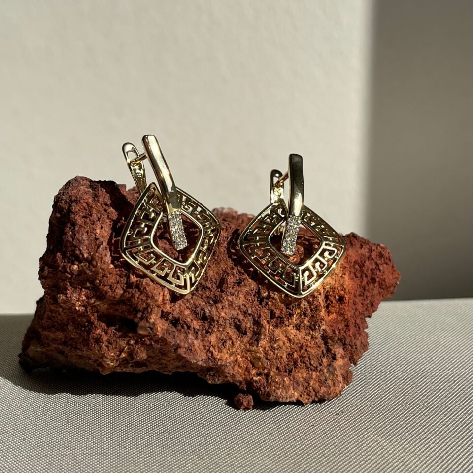 Pırlanta işçiliği sallantılı xuping küpe