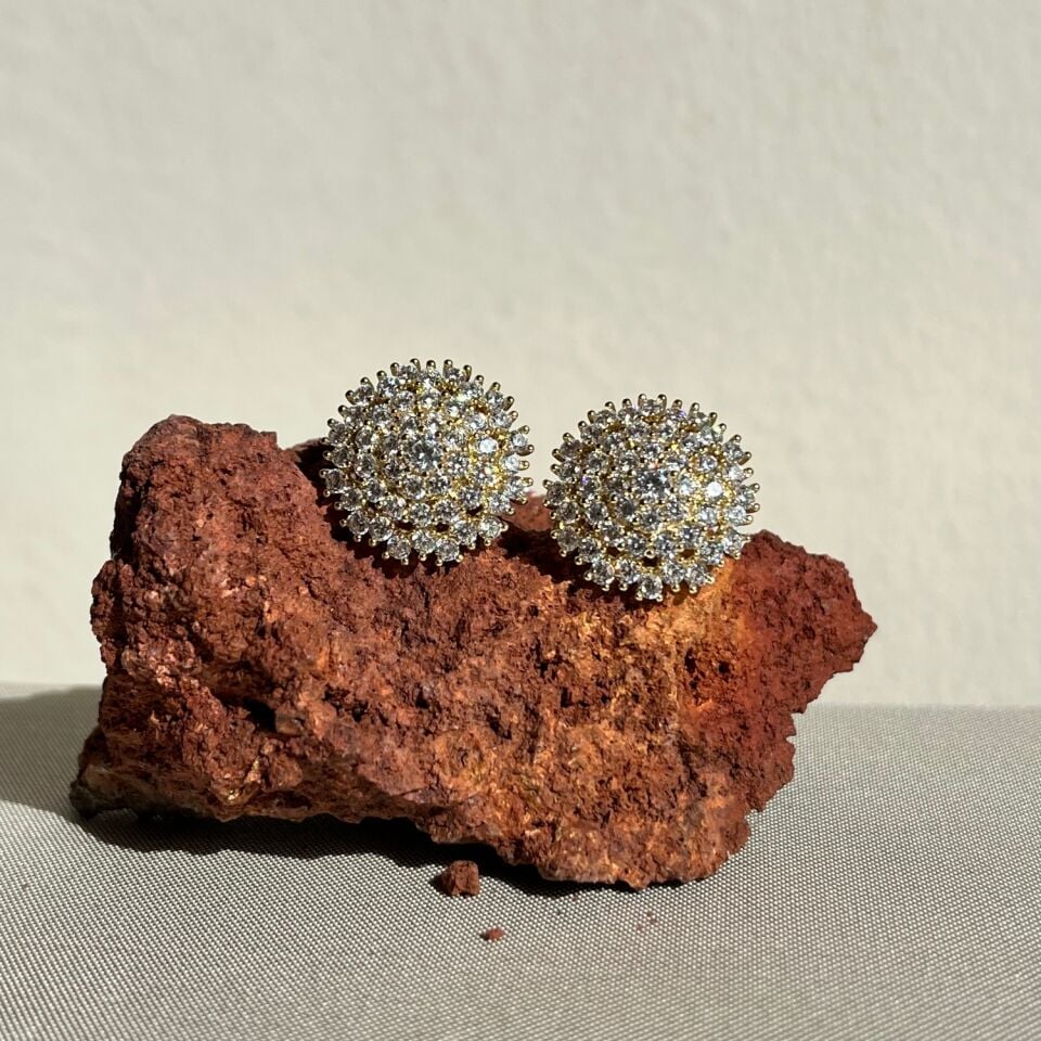 Round pırlanta işçiliği xuping küpe