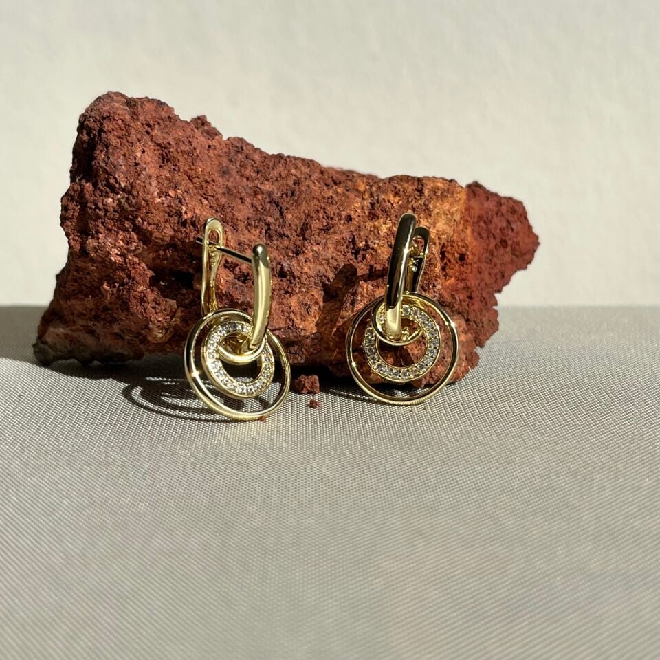 Pırlanta işçiliği sallantılı xuping küpe