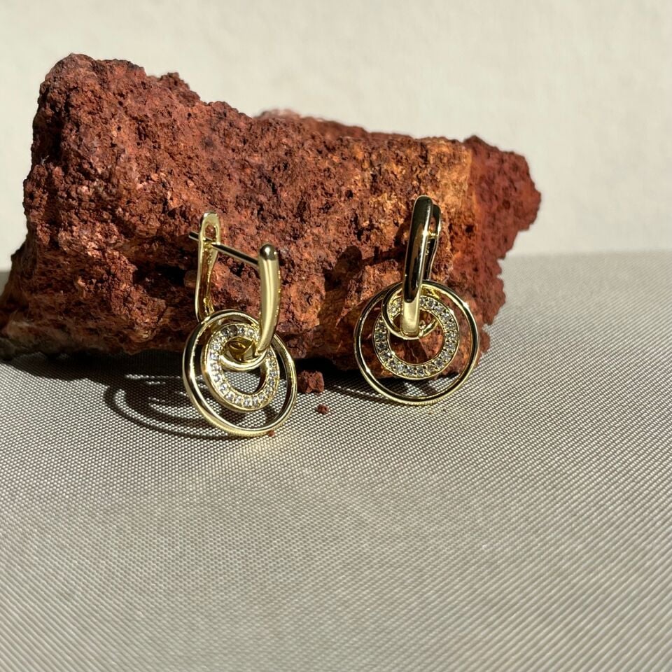 Pırlanta işçiliği sallantılı xuping küpe