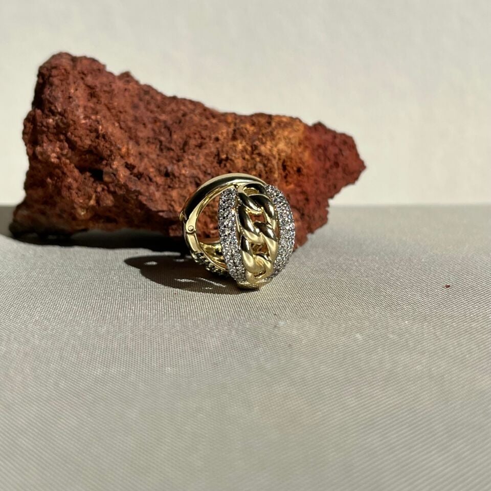 Pırlanta işçiliği gurmet model xuping küpe