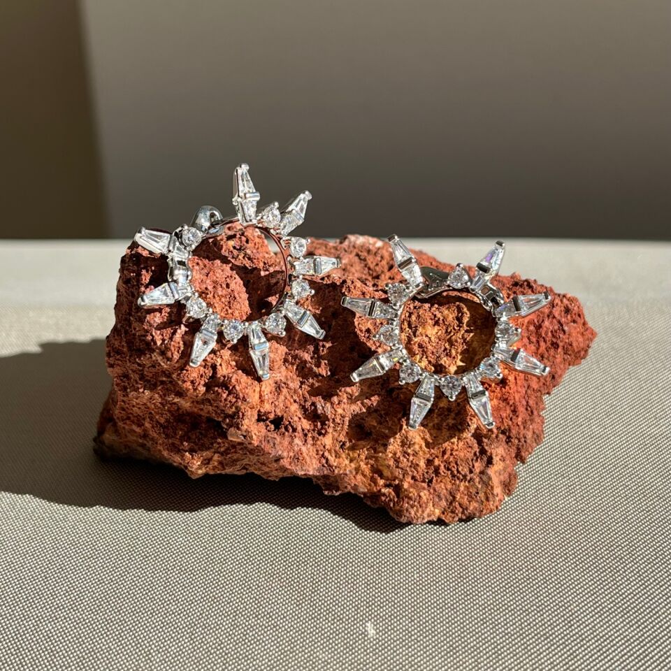 Baget pırlanta işçiliği xuping küpe