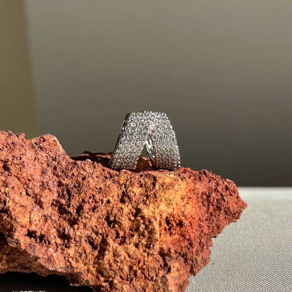 Pırlanta işçiliği halka xuping küpe