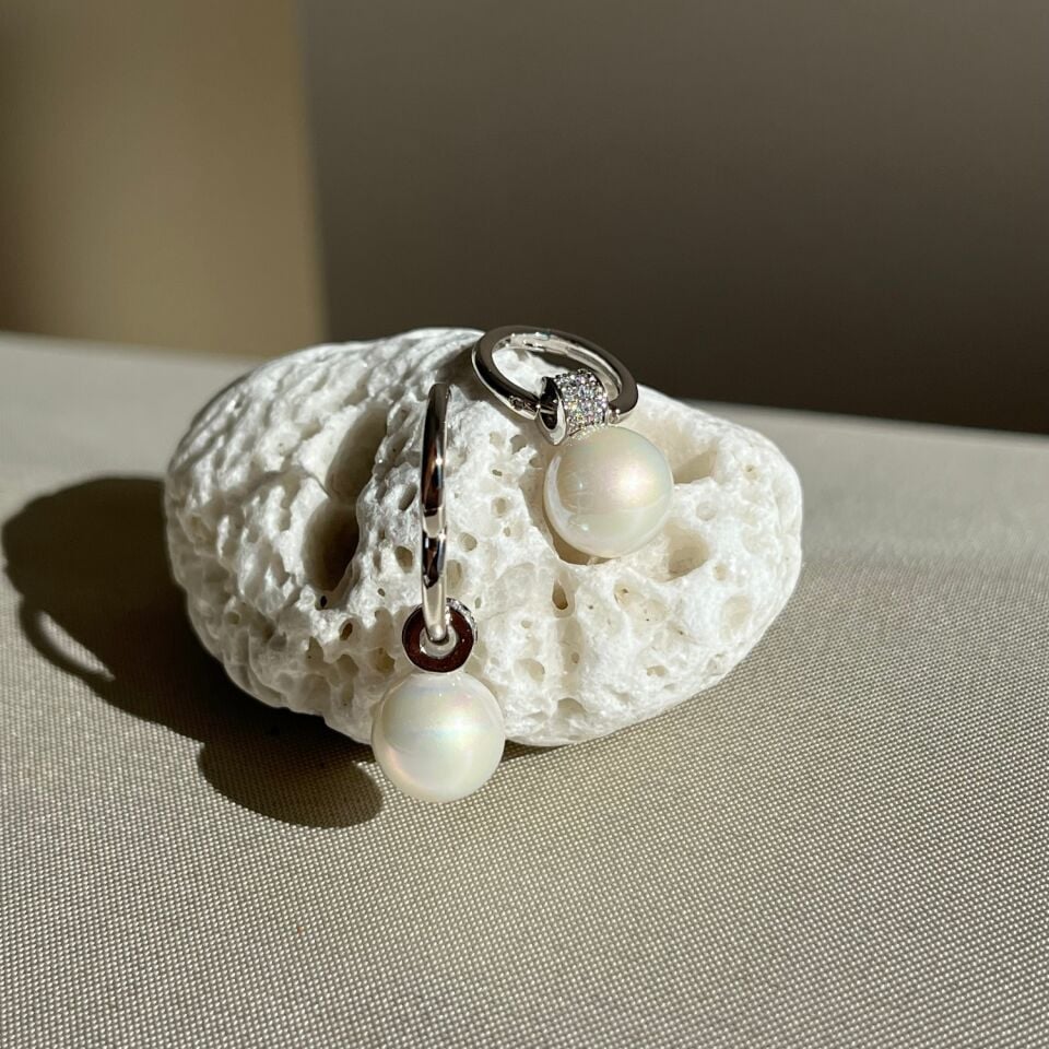 Pırlanta işçiliği sallantılı inci xuping küpe