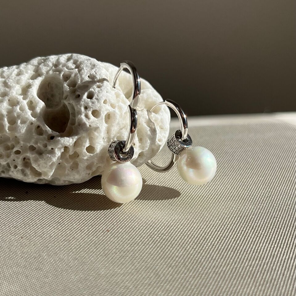 Pırlanta işçiliği sallantılı inci xuping küpe