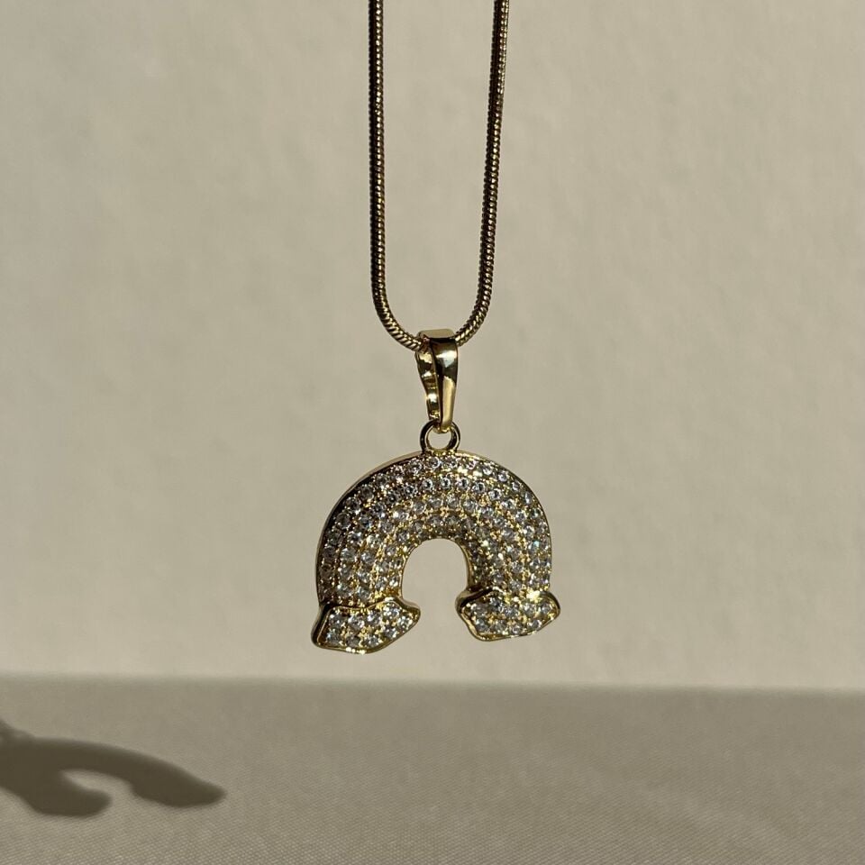 Pırlanta işçiliği halat zincirli xuping kolye