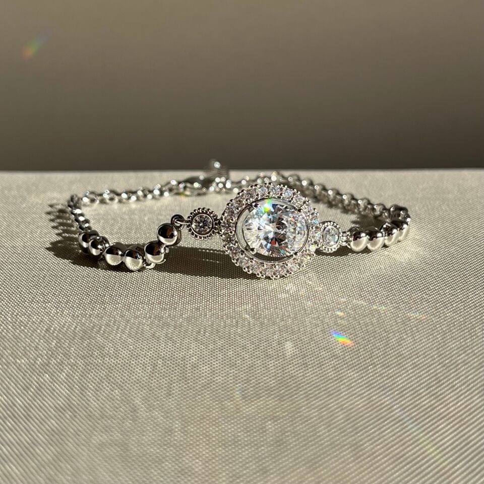 Oval pırlanta montür elmas model xuping bileklik