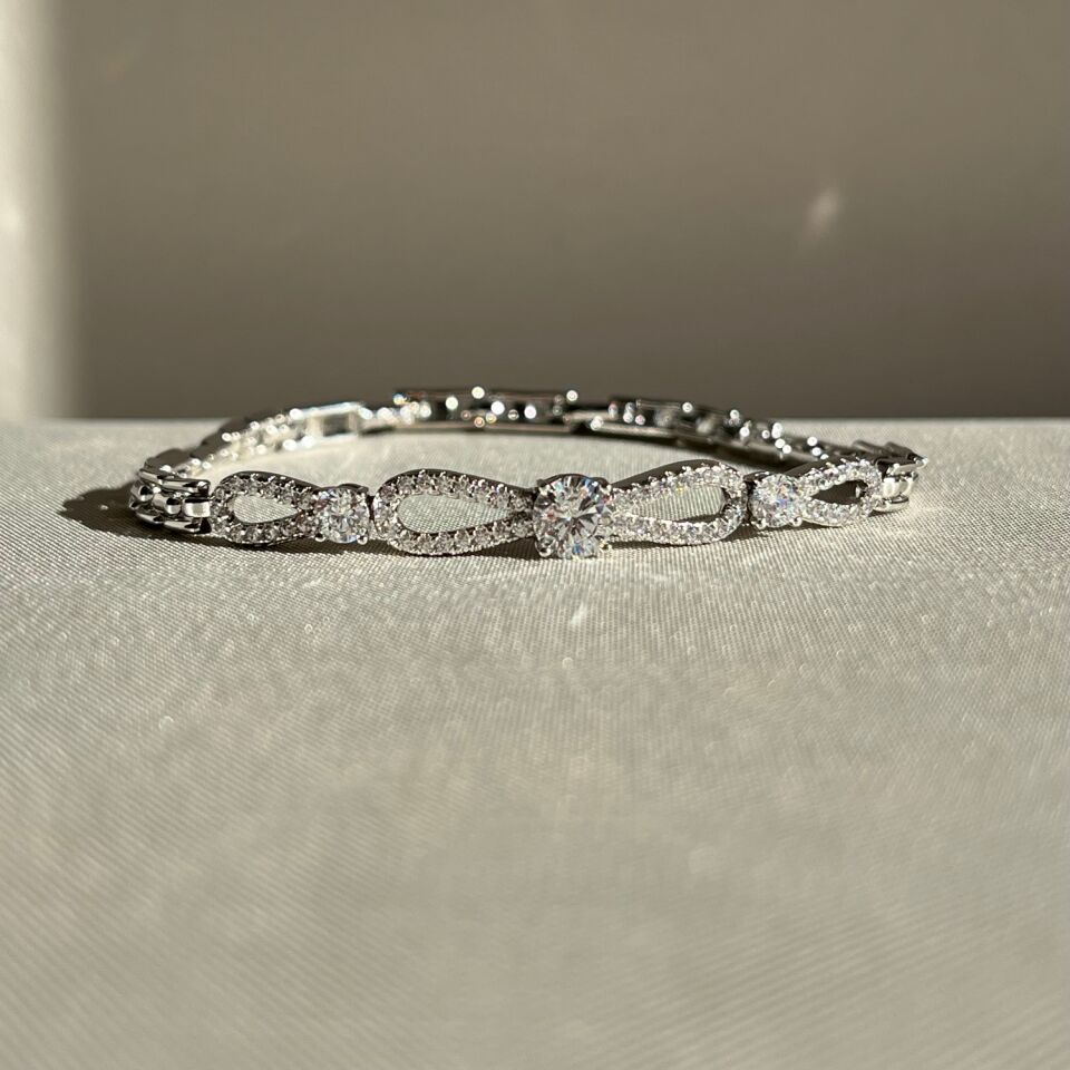 Round pırlanta işçiliği xuping bileklik