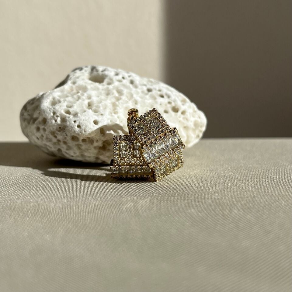 Baget pırlanta montür xuping küpe