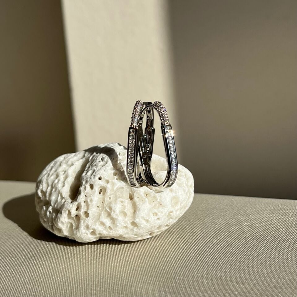 Prenses pırlanta montür xuping küpe