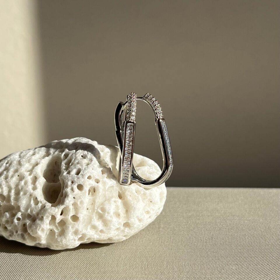 Prenses pırlanta montür xuping küpe