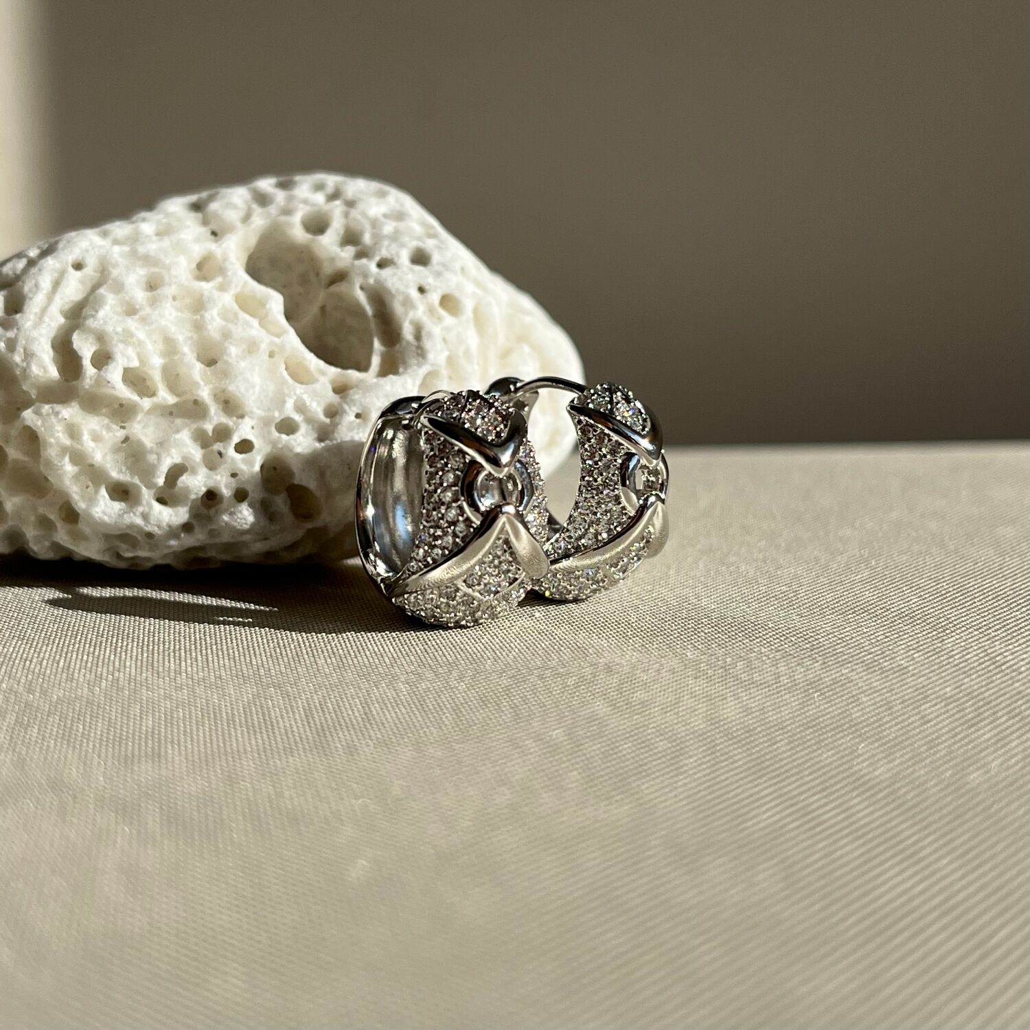 Pırlanta işçiliği tasarım halka xuping küpe