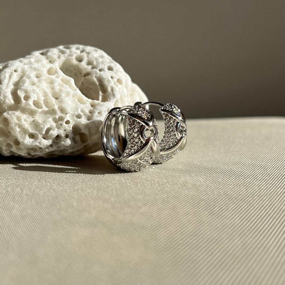 Pırlanta işçiliği tasarım halka xuping küpe