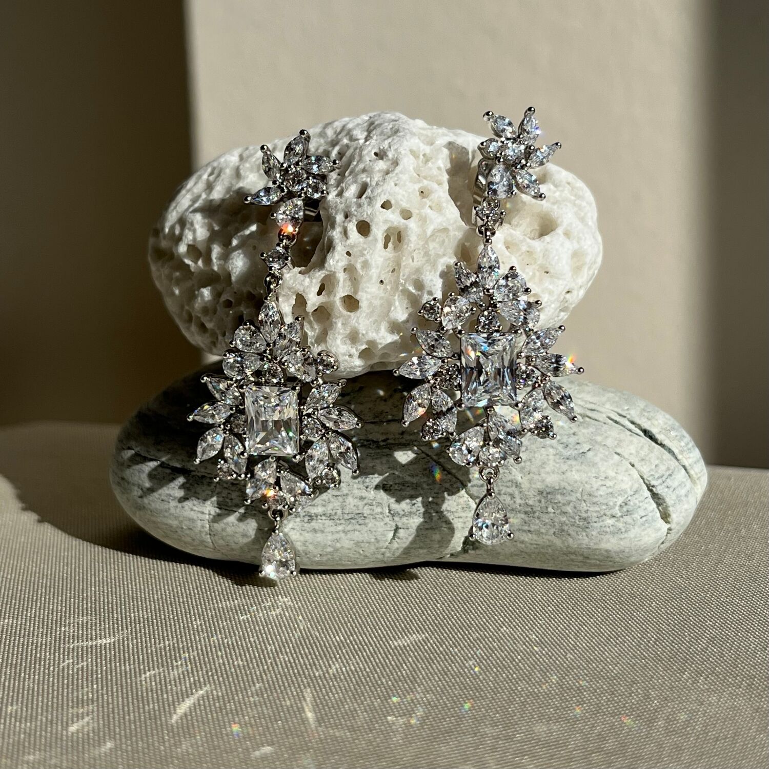 Baget & markiz pırlanta montür xuping küpe