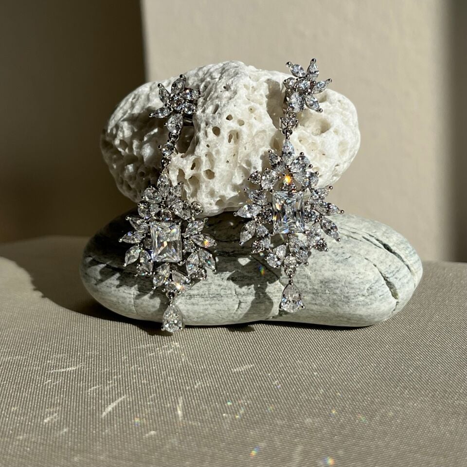 Baget & markiz pırlanta montür xuping küpe