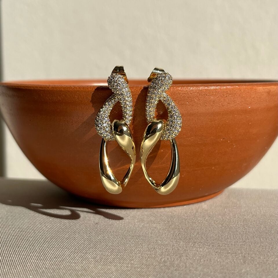 Pırlanta işçiliği tasarım xuping küpe