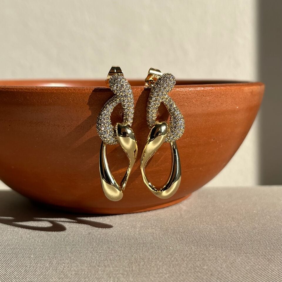 Pırlanta işçiliği tasarım xuping küpe