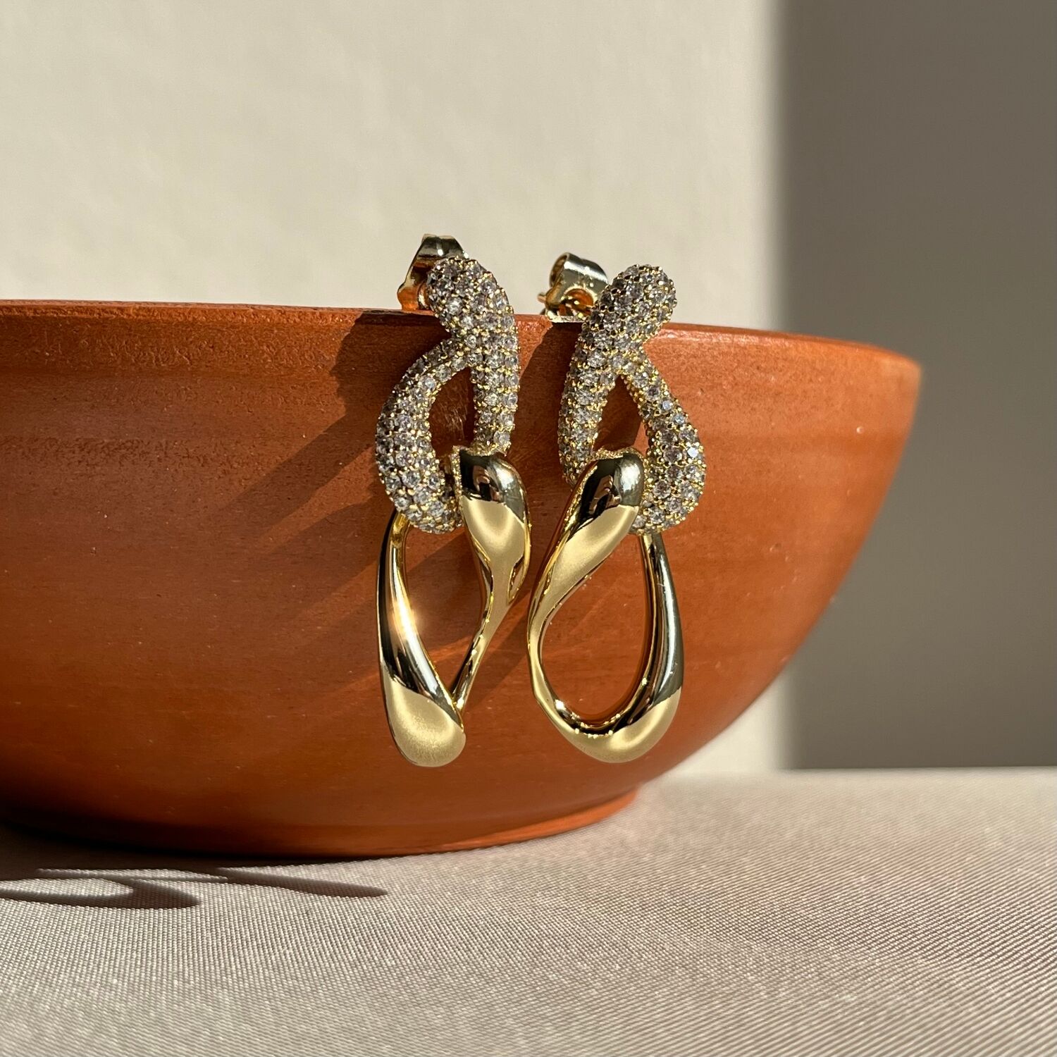 Pırlanta işçiliği tasarım xuping küpe